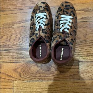 Lemonade Leopard Print Sneakers
